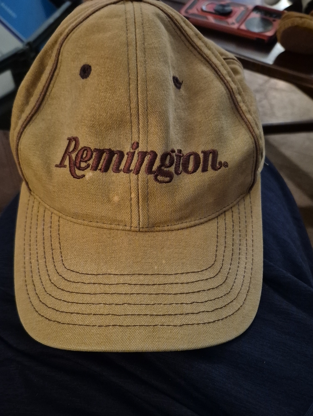 Remington Tan and Brown Logo Cotton Cap